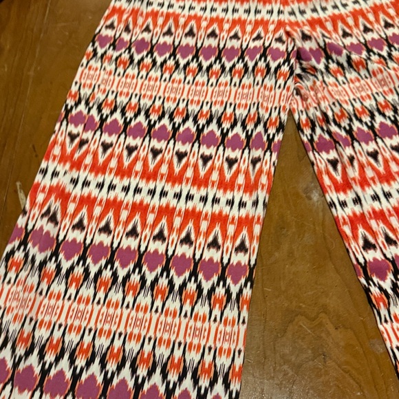 Boston Proper Red and Purple Patterned Pants - Picture 12 of 14